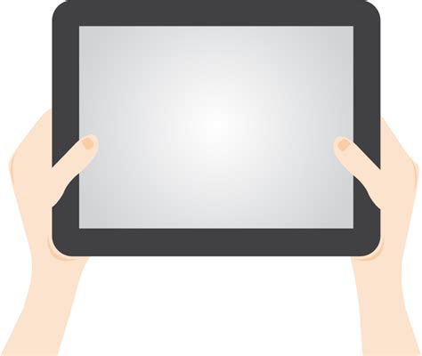 Person Holding Tablet - Openclipart