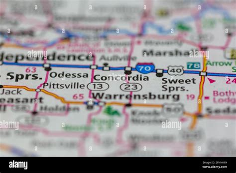 Map of concordia missouri hi-res stock photography and images - Alamy