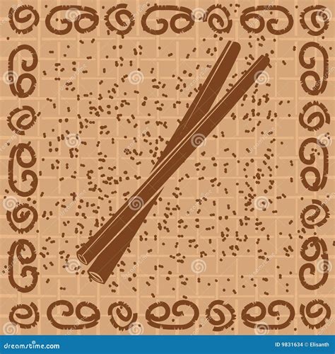 Vector Illustration of Cinnamon Sticks Stock Vector - Illustration of brown, sticks: 9831634