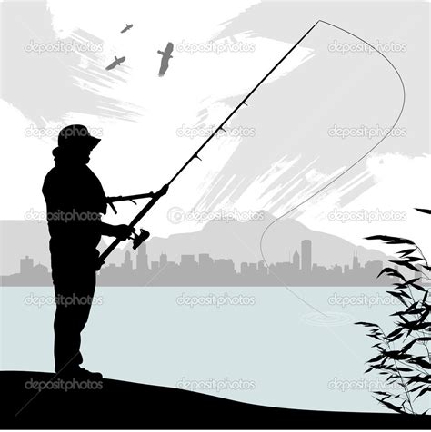 Fishing Silhouette Vector at Vectorified.com | Collection of Fishing Silhouette Vector free for ...