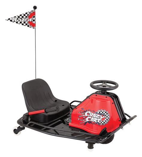 Razor Crazy Cart - 24V Electric Drifting Go Kart - Variable Speed, Up ...