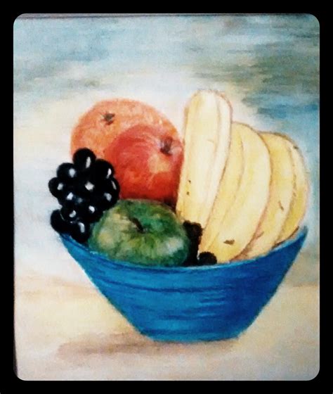 Bowl of Fruit Watercolour Painting | Fruit painting, Watercolor fruit, Fruit artwork