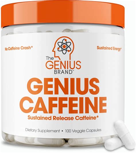 Amazon.com: Genius Caffeine Pills 100mg, Extended-Release ...