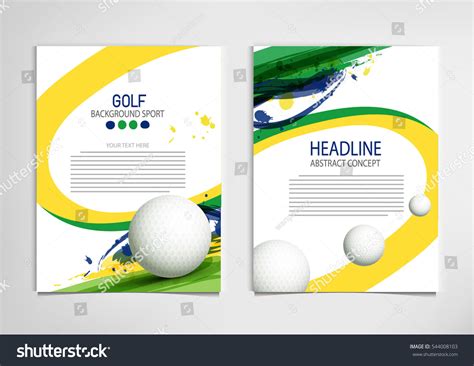 Golf Club Competition Tournament Template Poster Stock Vector (Royalty ...