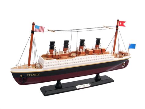 RMS Titanic 14" - Wooden Titanic Model Ship - Titanic Toy For Children - Titanic Gifts And ...