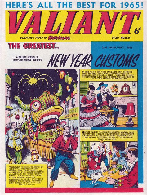 BLIMEY! The Blog of British Comics: VALIANT celebrates the New Year (in 1965)