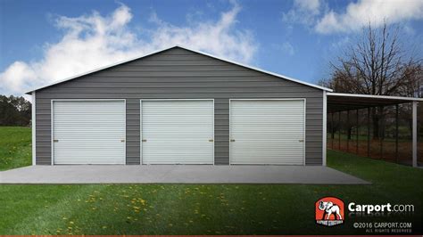 Custom Three Car Garage at 30' Wide x 31' Long x 8' High | Three car garage, Garage design ...