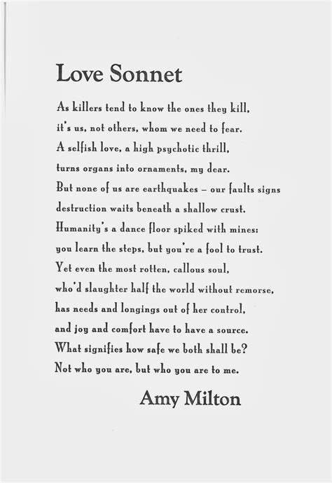 Architrave Press: "Love Sonnet" by Amy Milton