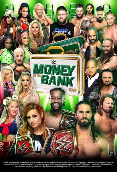 WWE Money in the Bank 2019 Poster by Chirantha on DeviantArt