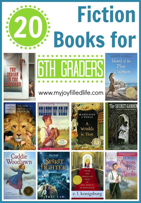 20 Fiction Books for 6th Graders - My Joy-Filled Life