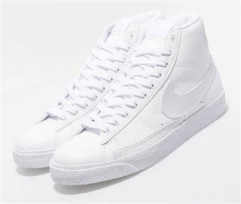 Nike Blazer High Premium TG - White Leather - SneakerNews.com