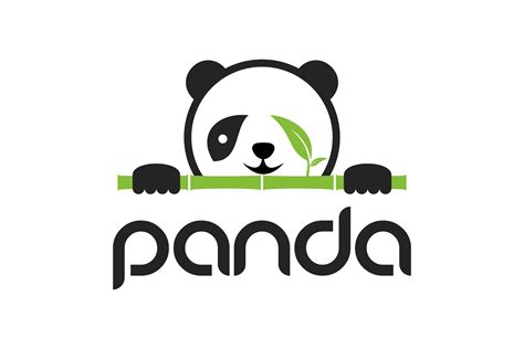 Cute Panda Logo Design Graphic by Barra Zain · Creative Fabrica