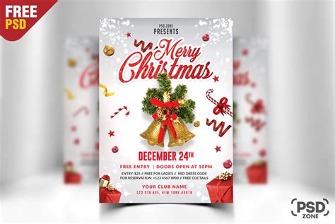 Merry Christmas Flyer Free PSD - PSD Zone