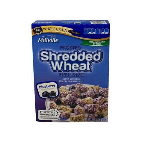 Millville Blueberry Frosted Shredded Wheat Breakfast Cereal (16 oz ...