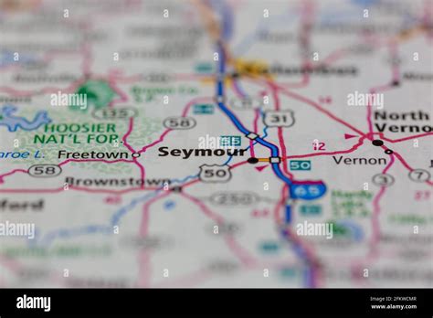 Seymour indiana map hi-res stock photography and images - Alamy