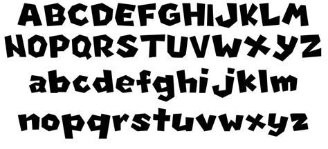 New Super Mario Font U font by Michael B. | FontRiver