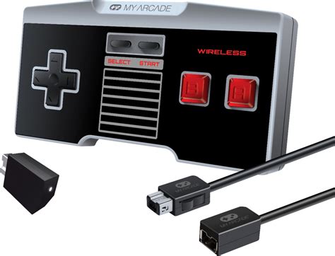 Best Buy: My Arcade GamePad Wireless Combo Kit for NES Classic Edition White / Gray / Black DGUN ...