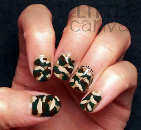 Zoya Camo Nail Art - The Little Canvas