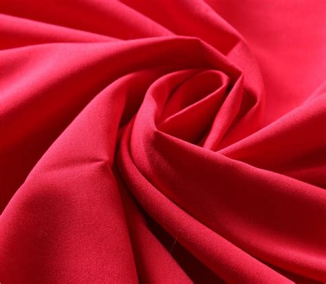 230T Red Polyester Rayon Spandex Fabric , Jersey Knit Fabric For Garment