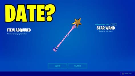 FORTNITE STAR WAND PICKAXE RETURN RELEASE DATE! - YouTube