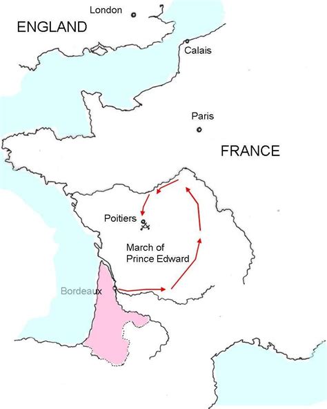 The Battle of Poitiers in 1356