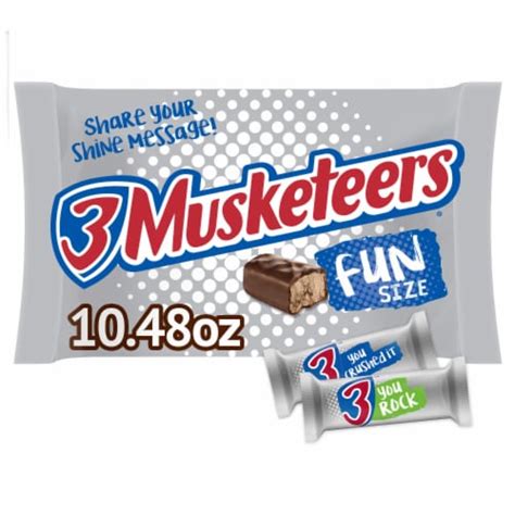 3 Musketeers Fun Size Milk Chocolate Candy Bars, 10.48 oz - Kroger