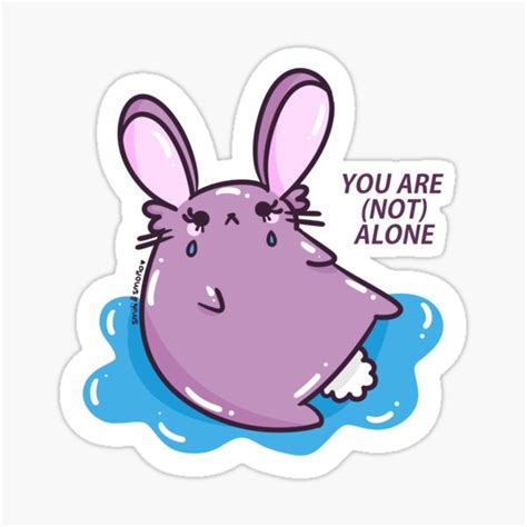 "sad bunny" Sticker for Sale by sminismono | Redbubble