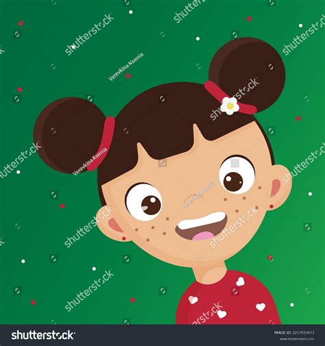 Childrens Happy Cute Smile Poster Wallpaper Stock Illustration ...