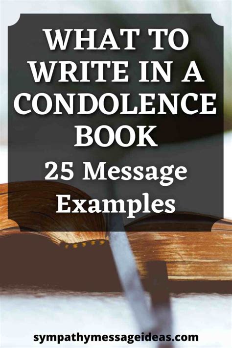 What to Write in a Condolence Book: 25 Examples - Sympathy Message Ideas