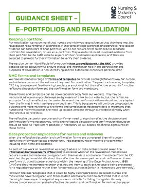 Nmc Revalidation Examples - Fill Online, Printable, Fillable, Blank ...