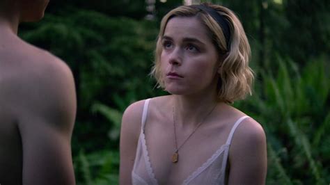 White bra worn by Sabrina Spellman (Kiernan Shipka) in Chilling Adventures of Sa - DaftSex HD