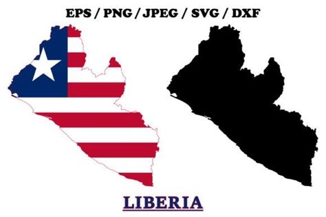 Liberia National Flag Map Design Graphic by terrabismail · Creative Fabrica