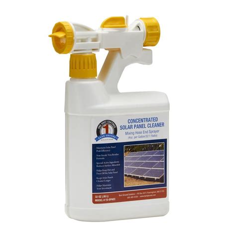 1 Shot Concentrated Solar Panel Cleaner with Mixing Hose End Sprayer - Walmart.com