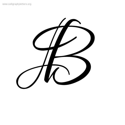calligraphyletters.org letter-downloads loversquarrel calligraphy-letter-b.jpg | Lettering ...