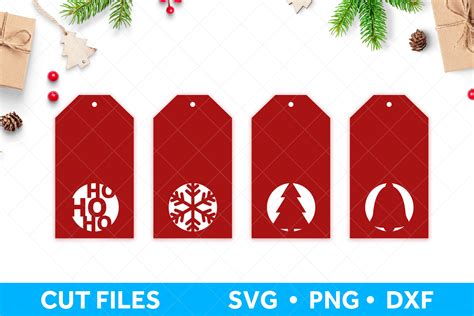 Christmas Gift Tag SVG Bundle, Christmas SVG files (1109079) | Cut Files | Design Bundles