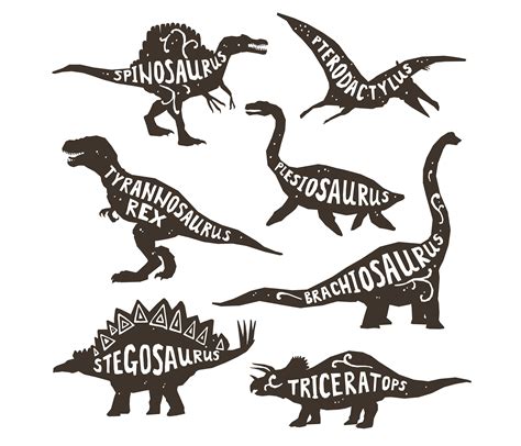 Dinosaurios Clipart Dinosaurios Negros y Transparentes - Etsy España