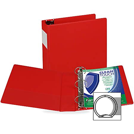 Samsill Clean Touch Antimicrobial Round Ring Binders 3 Binder Capacity ...