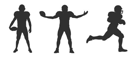 American Football Player Silhouette