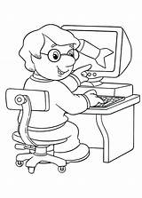 Computer Coloring Pages For Kids Printable sketch template