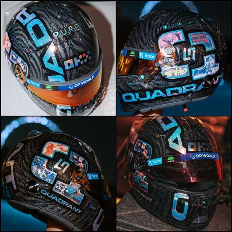 Lando Norris 2023 SingaporeGP helmet | Helmet design, Helmet, Norris