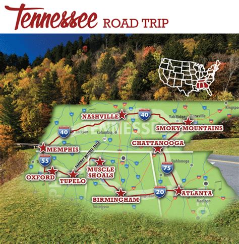 Tennessee State Itinerary : The Deep South USA Visitor Guide ...