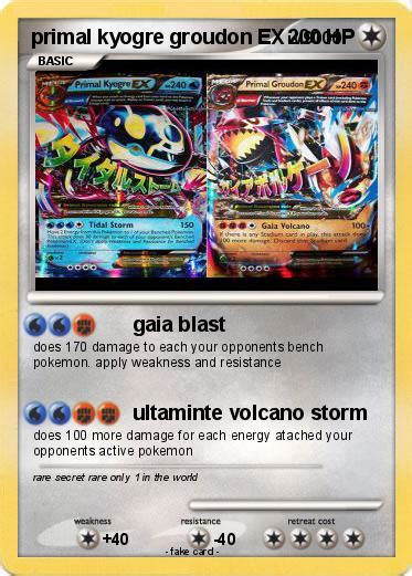 Pokémon primal kyogre groudon EX - gaia blast - My Pokemon Card