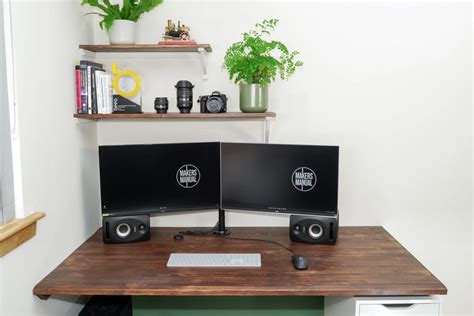 Floating Office Desk from 2x4s | FREE DIY Woodworking Plans