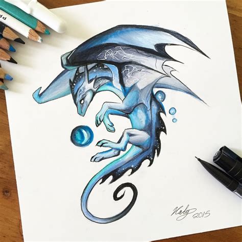 Cool Dragon Drawing - How to Draw a Cool Dragon, Step by Step, Dragons ...