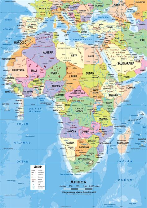 Africa Map Hd – Topographic Map of Usa with States