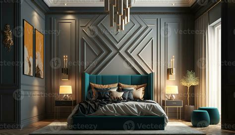 Master bedroom Interior Design. 23512527 Stock Photo at Vecteezy