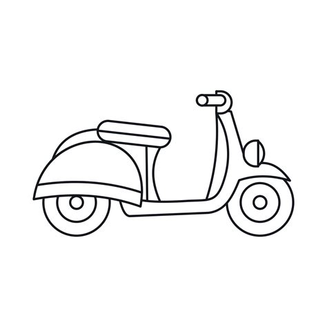 Motorbike icon, outline style 14410865 Vector Art at Vecteezy