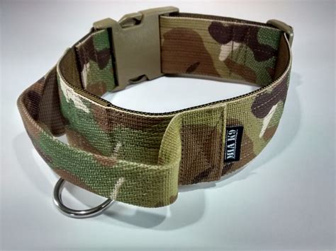 Tactical military dog collar with handle Multicam 50mm/ 2inch