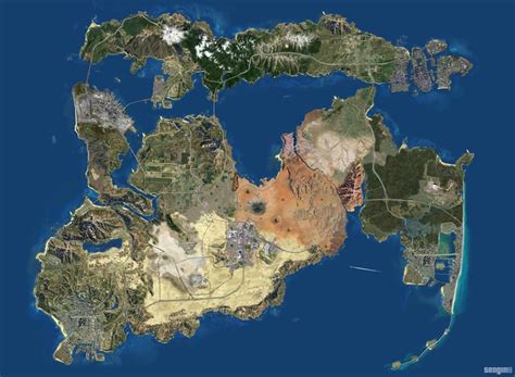 Ultimate GTA map - featuring every GTA map mixed together : gaming