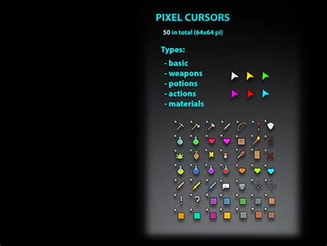 Pixel Cursors | 2D Icons | Unity Asset Store